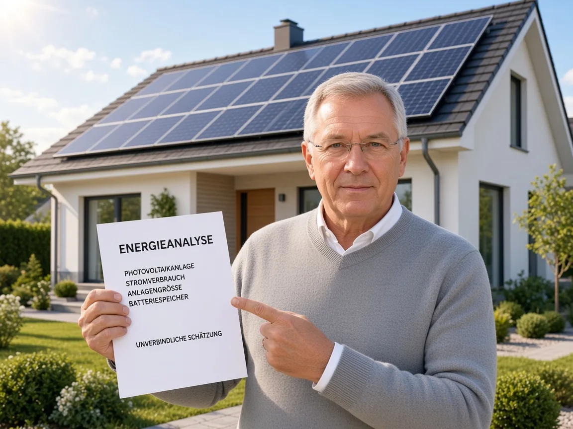 Energieanalyse für eine Photovoltaikanlage